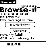 Browse-it opening screen