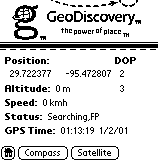 Geode Info main screen