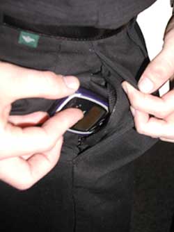 Dockers with cell phone pocket shop